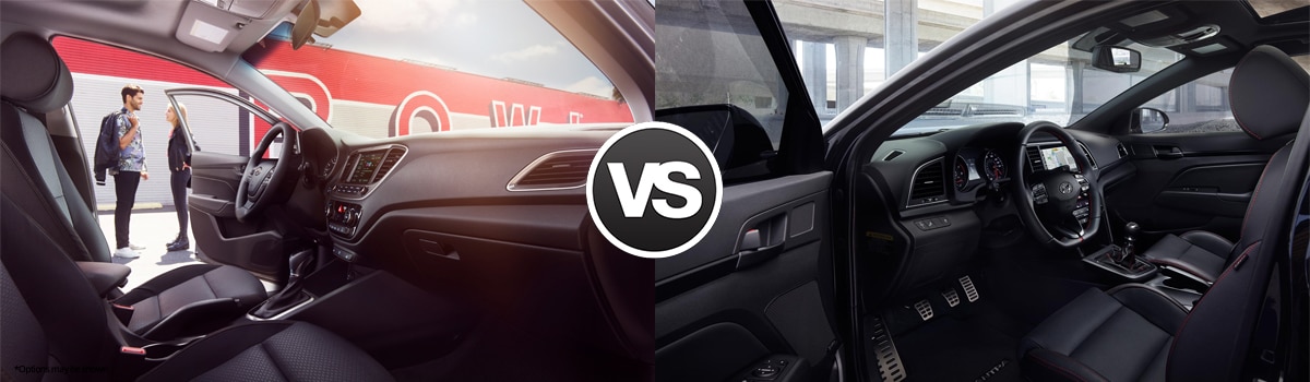 2018 Hyundai Accent vs Hyundai Elantra Interior