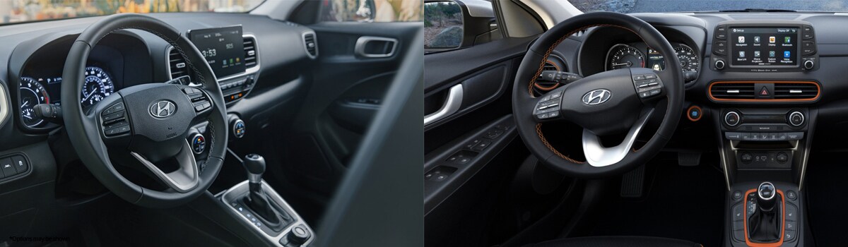 2020 Hyundai Venue and Kona Interior