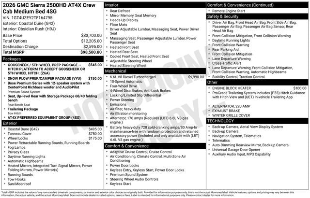 2026 GMC Sierra 2500HD AT4X's photo