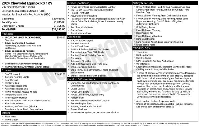 2024 Chevrolet Equinox RS - Photo 6