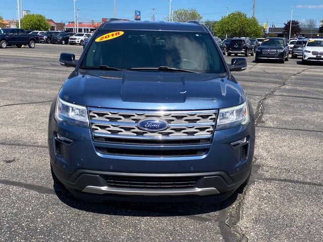Used 2018 Ford Explorer XLT with VIN 1FM5K8D8XJGB29527 for sale in Flint Township, MI