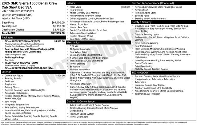 2026 GMC Sierra 4WD Crew Cab Standard Box Denali's photo