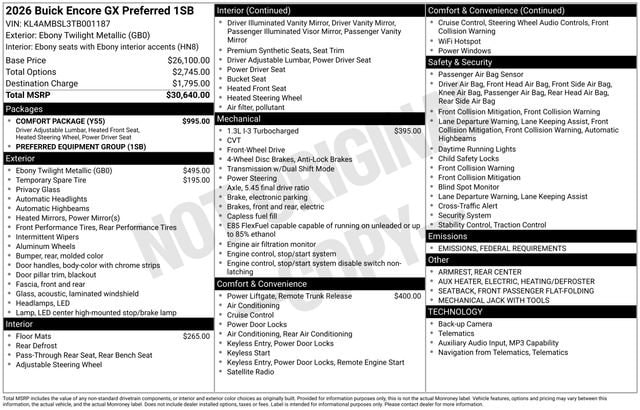 2026 Buick Encore GX Preferred's photo