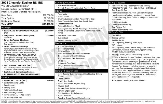 2024 Chevrolet Equinox RS - Photo 6