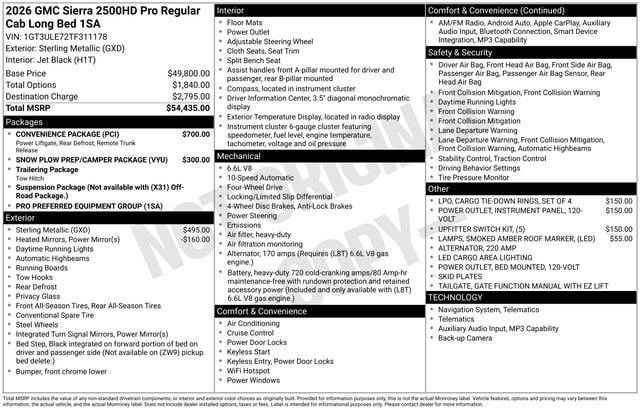 2026 GMC Sierra 4WD Regular Cab Long Box Pro's photo