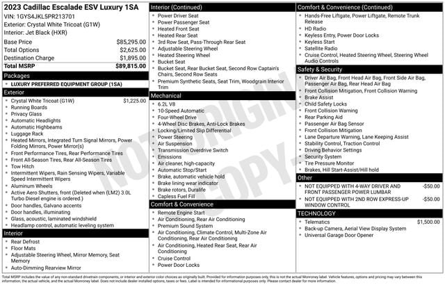 2023 Cadillac Escalade ESV Luxury - Photo 6