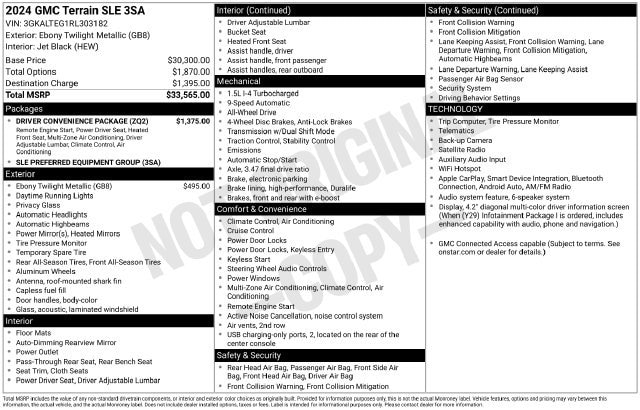 2024 GMC Terrain SLE - Photo 6