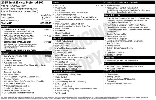 2025 Buick Envista Preferred's photo