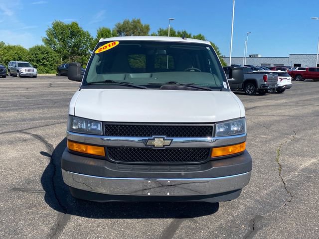 Used 2018 Chevrolet Express Passenger LT with VIN 1GAWGFFGXJ1228492 for sale in Flint Township, MI