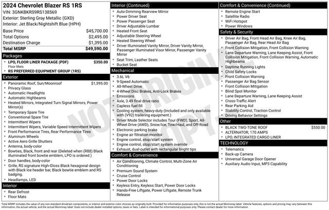 2024 Chevrolet Blazer RS - Photo 6