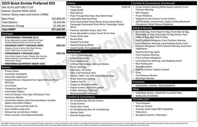 2025 Buick Envista Preferred