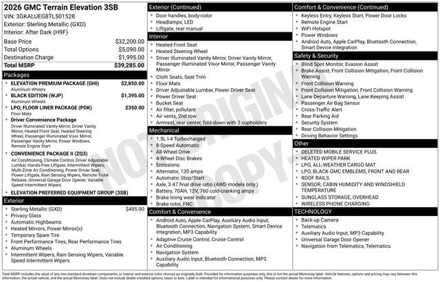 2026 GMC Terrain Elevation AWD's photo