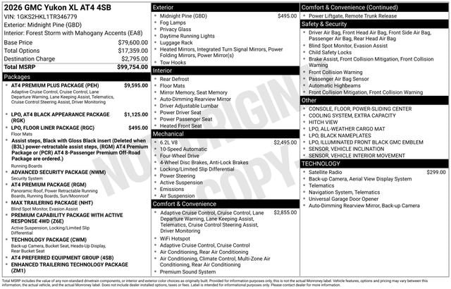 2026 GMC Yukon 4WD AT4's photo