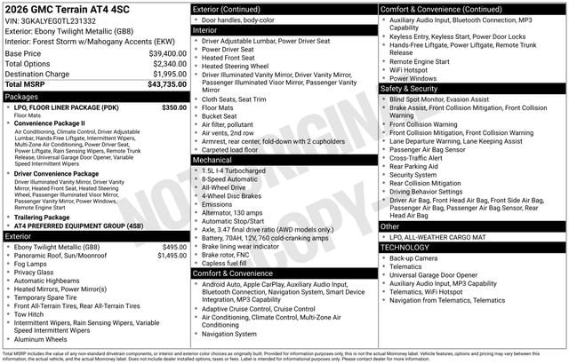 2026 GMC Terrain AT4 AWD's photo