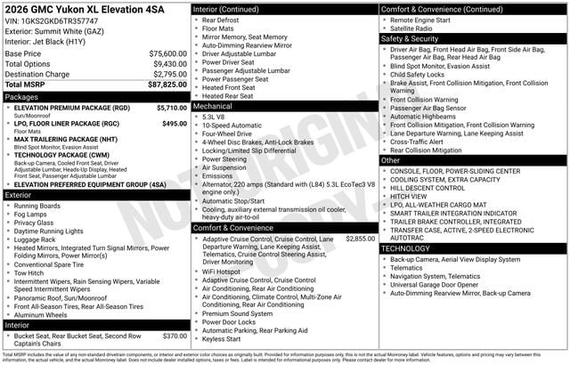 2026 GMC Yukon 4WD Elevation's photo