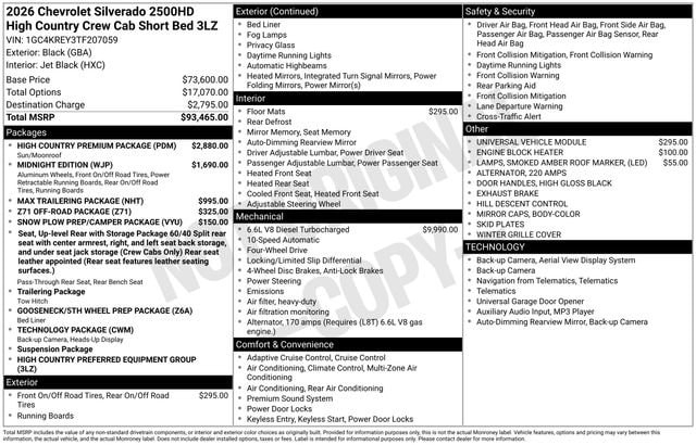 2026 Chevrolet Silverado 2500 HD High Country - Photo 3