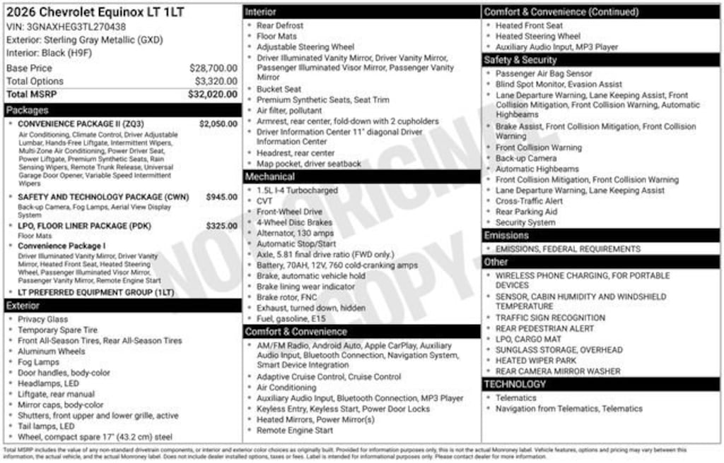 New 2026 Chevrolet Equinox LT SUV