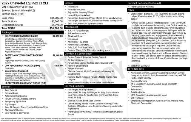 2027 Chevrolet Equinox LT - Photo 3