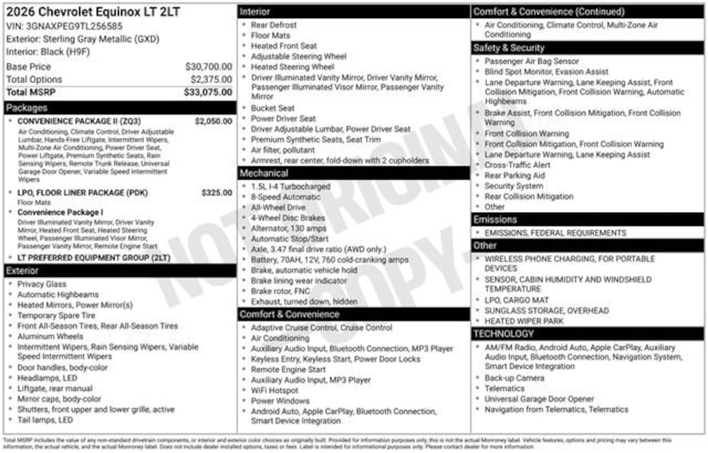 New 2026 Chevrolet Equinox LT SUV