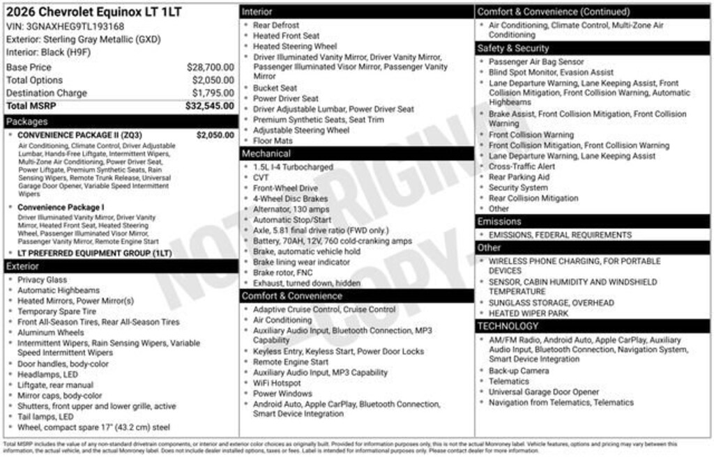 New 2026 Chevrolet Equinox LT SUV