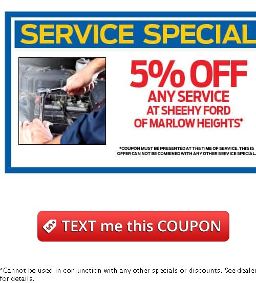 Service Specials In Marlow Heights At Sheehy Ford Of Marlow