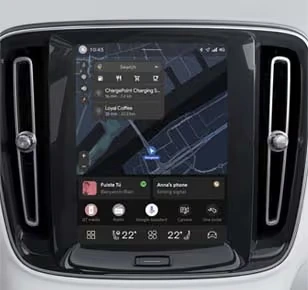 9-inch center display
