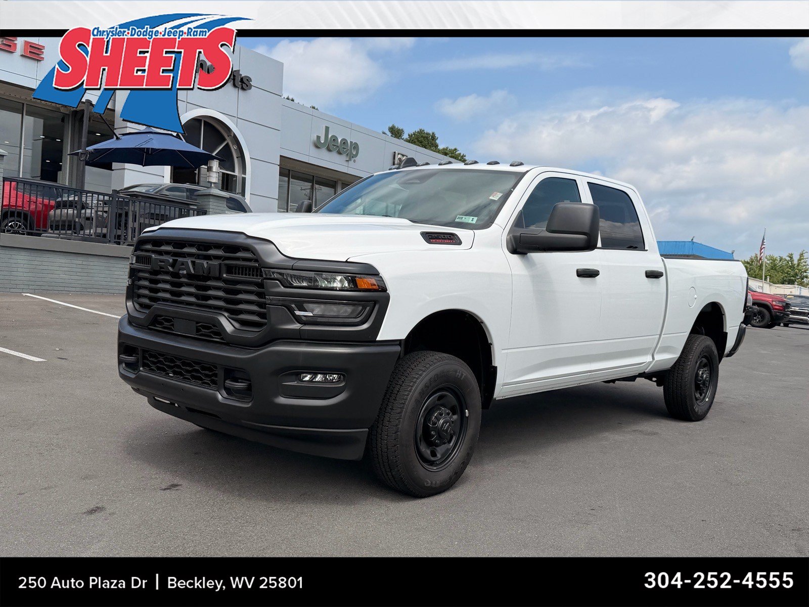 Bright White 2026 RAM 2500 Pickup Truck Four-Wheel Drive Automatic