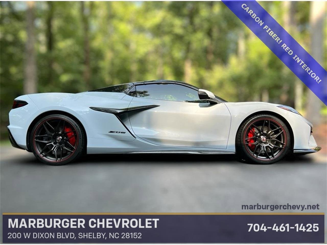 Used 2024 Chevrolet Corvette 3LZ with VIN 1G1YF3D39R5604128 for sale in Shelby, NC