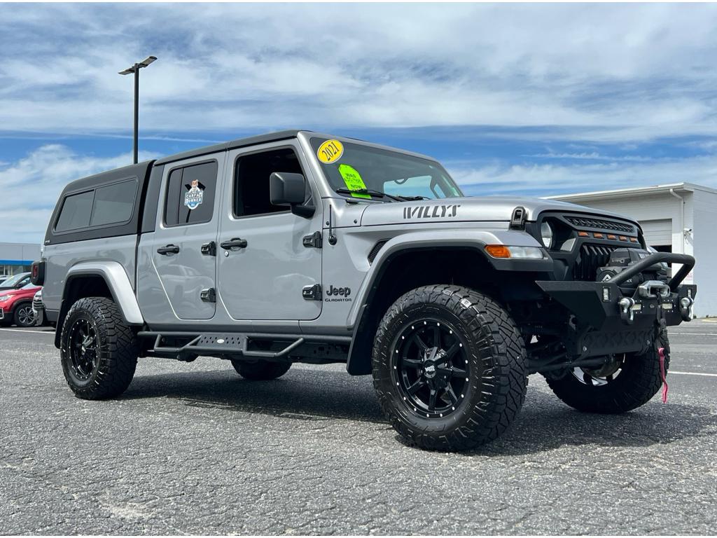 Used 2021 Jeep Gladiator WILLYS SPORT with VIN 1C6HJTAG7ML570554 for sale in Shelby, NC