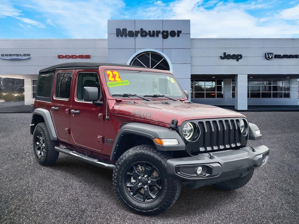 Used 2022 Jeep Wrangler Unlimited Willys SUV