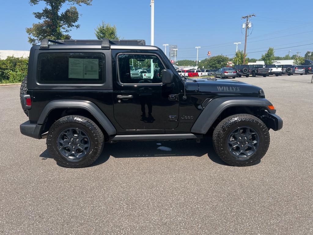 Used 2023 Jeep Wrangler 2-Door Willys Sport with VIN 1C4HJXAG5PW681106 for sale in Shelby, NC