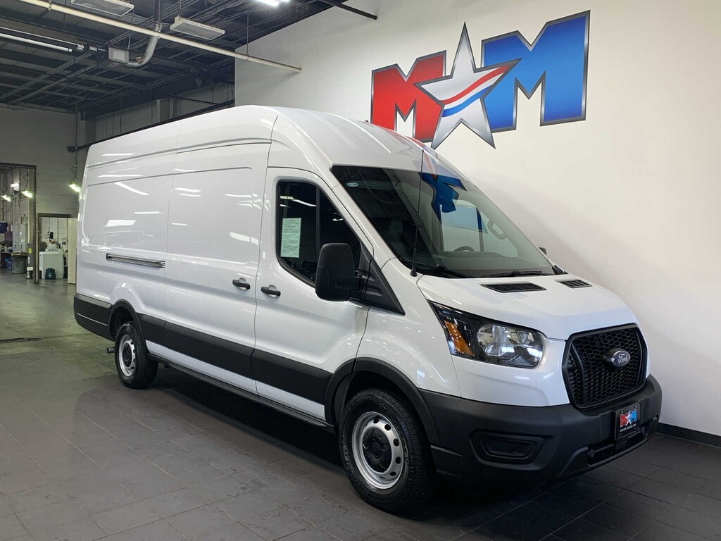 Used 2023 Ford Transit Cargo Van T-250 148 EL Hi Rf 9070 Gvwr RWD Van High Roof Ext. Van