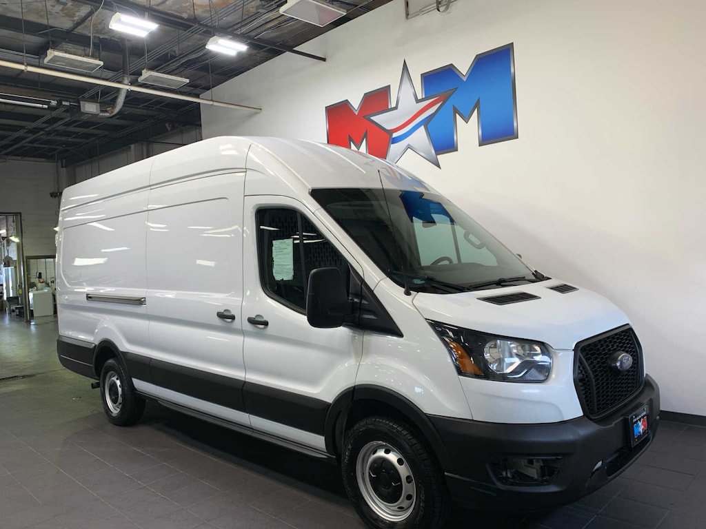 Used 2023 Ford Transit Cargo Van T-250 148 EL Hi Rf 9070 Gvwr RWD Van High Roof Ext. Van