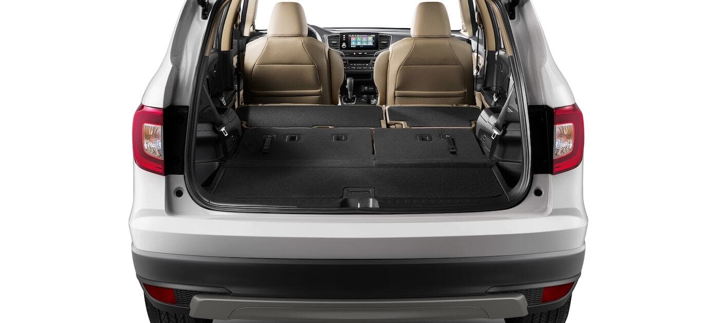 2019 Honda Pilot cargo space seats folded