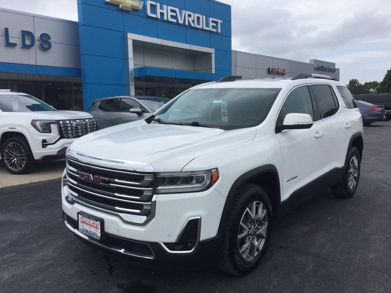 Used 2021 GMC Acadia SLT with VIN 1GKKNULSXMZ133272 for sale in Rantoul, IL