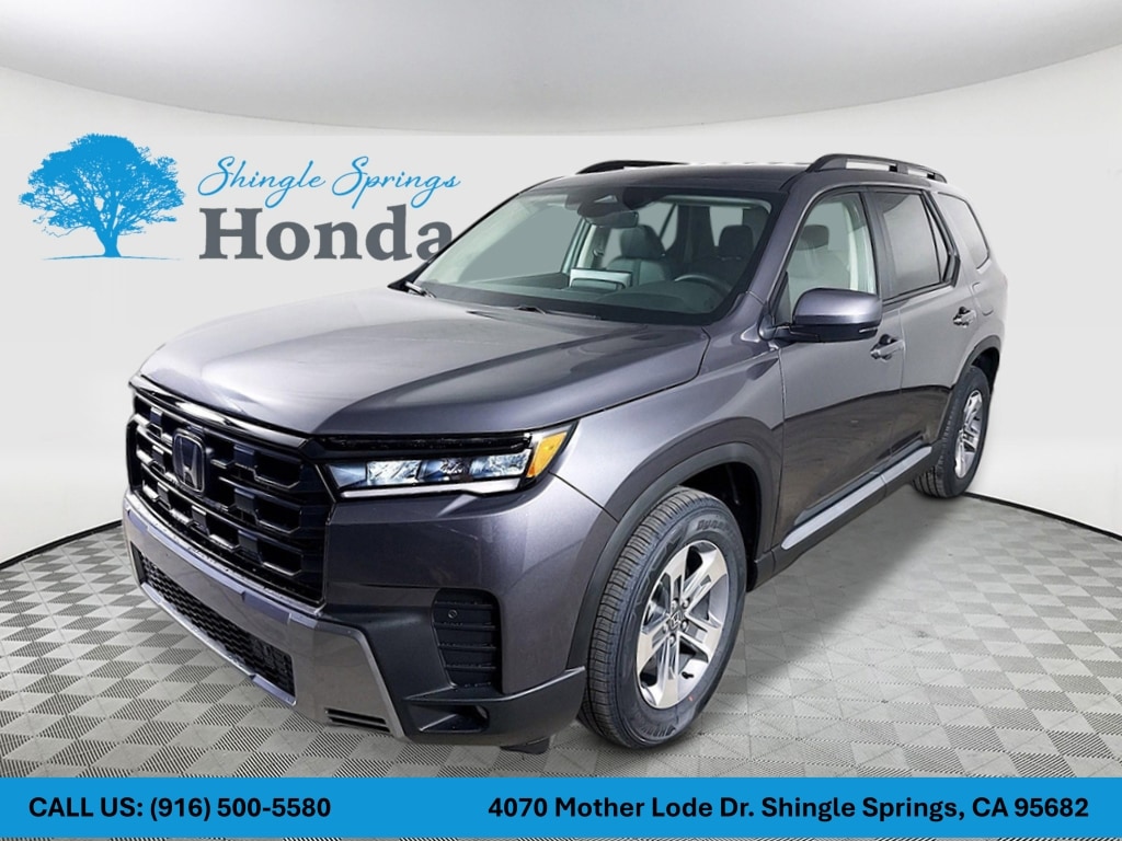 Gray (Modern Steel) 2026 Honda Pilot EX-L FWD SUV / Crossover Front-Wheel Drive Automatic