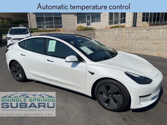 Used 2021 Tesla Model 3 Base with VIN 5YJ3E1EA1MF930535 for sale in Shingle Springs, CA