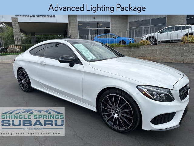 Used 2018 Mercedes-Benz C-Class Coupe C300 with VIN WDDWJ4JB2JF669230 for sale in Shingle Springs, CA