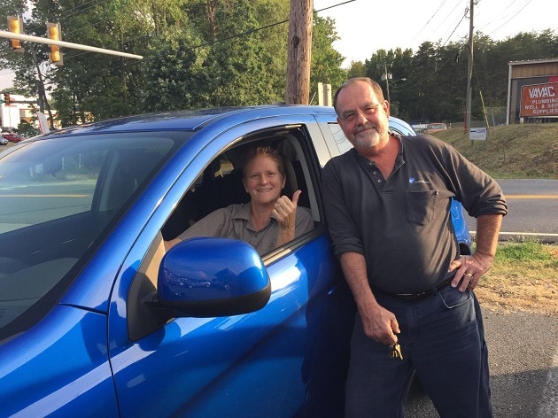 Dawn DeChristopher sold these Happy Customers, David and Cathy Chichester, their brand new 2015 Mitsubishi Outlander Sport.