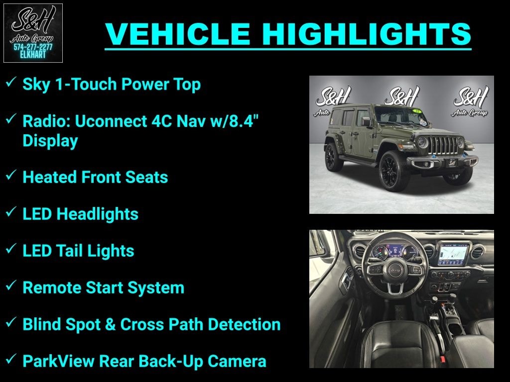 Used 2022 Jeep Wrangler Unlimited Sahara 4xe SUV