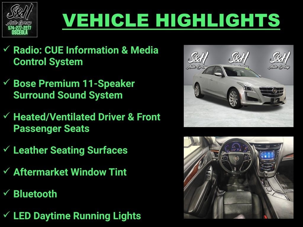 Used 2014 Cadillac CTS 2.0L Turbo Sedan