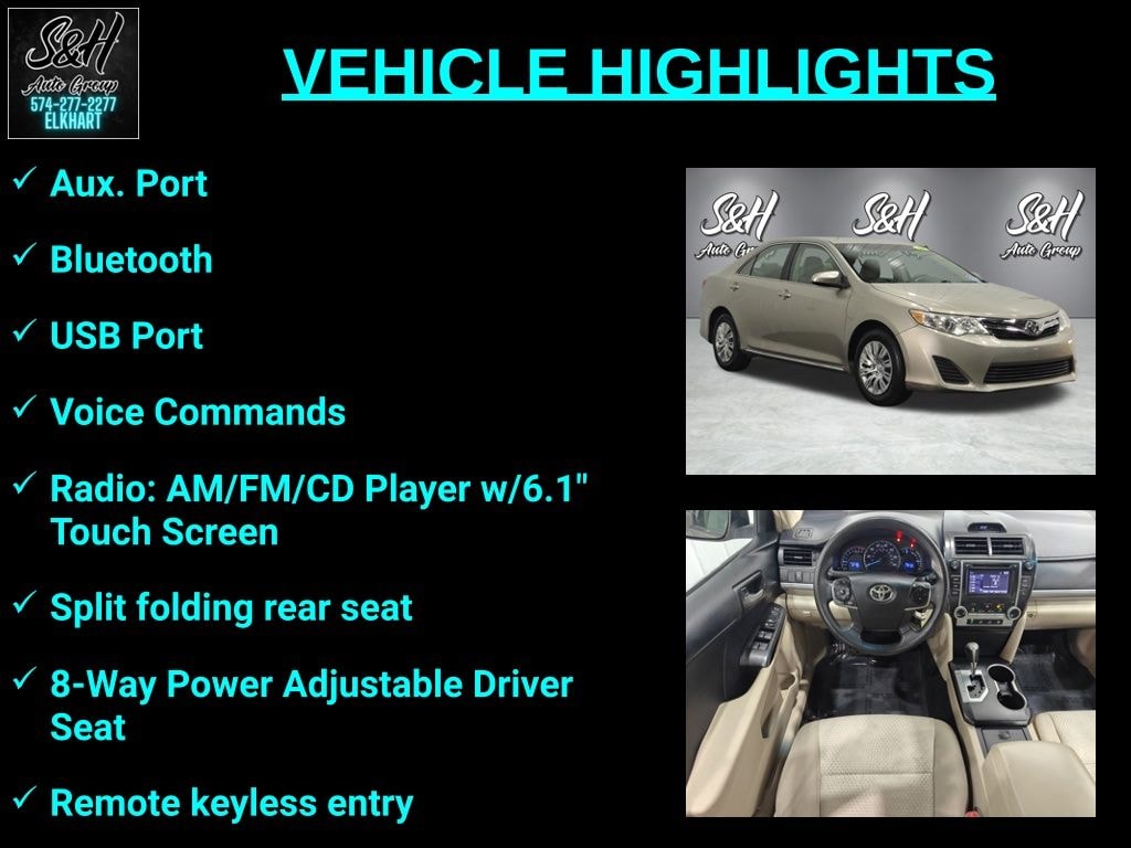 Used 2014 Toyota Camry LE Sedan