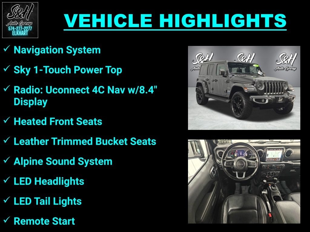 Used 2021 Jeep Wrangler Unlimited Sahara 4xe SUV