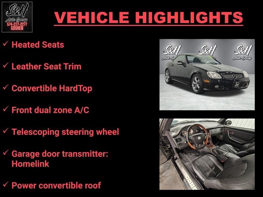 Used 2001 Mercedes-Benz SLK SLK 320 Convertible