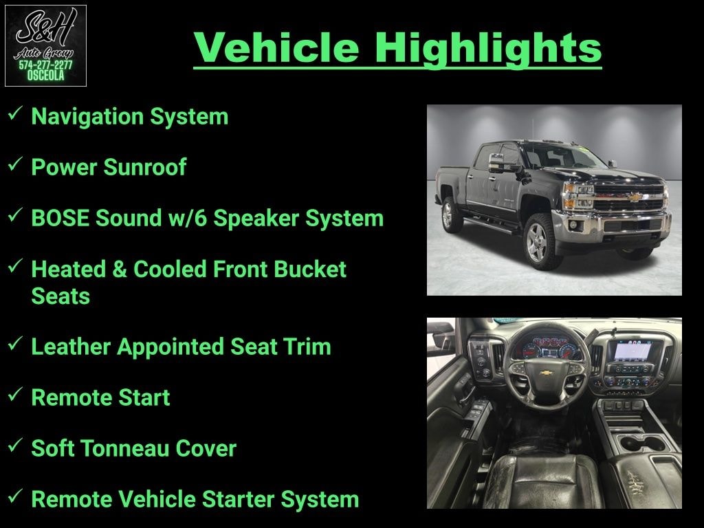 Used 2015 Chevrolet Silverado 2500HD LTZ Truck