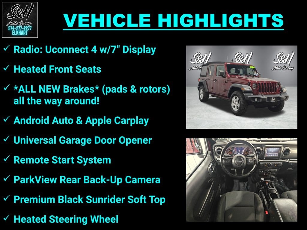 Used 2021 Jeep Wrangler Unlimited Sport S SUV
