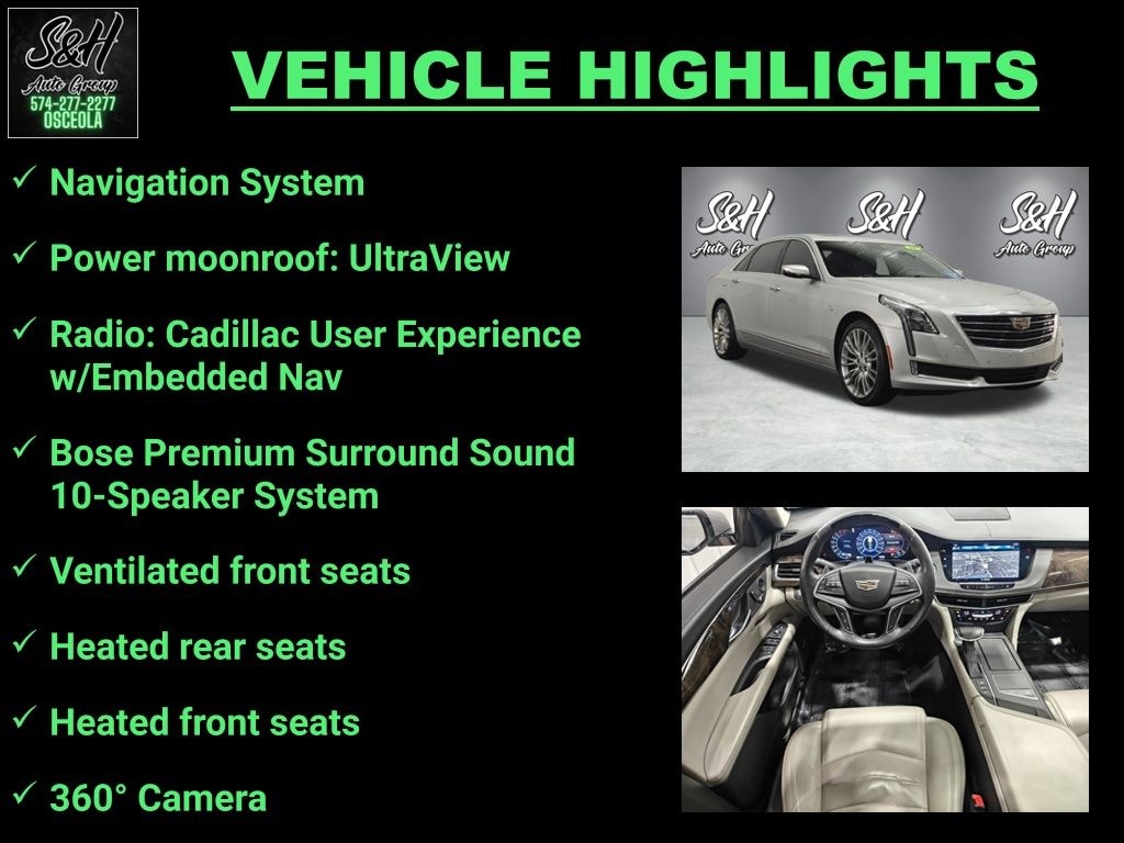 Used 2018 Cadillac CT6 3.6L Premium Luxury Sedan