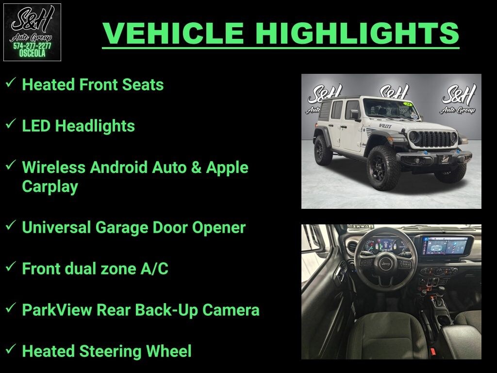 Used 2024 Jeep Wrangler Willys 4xe SUV