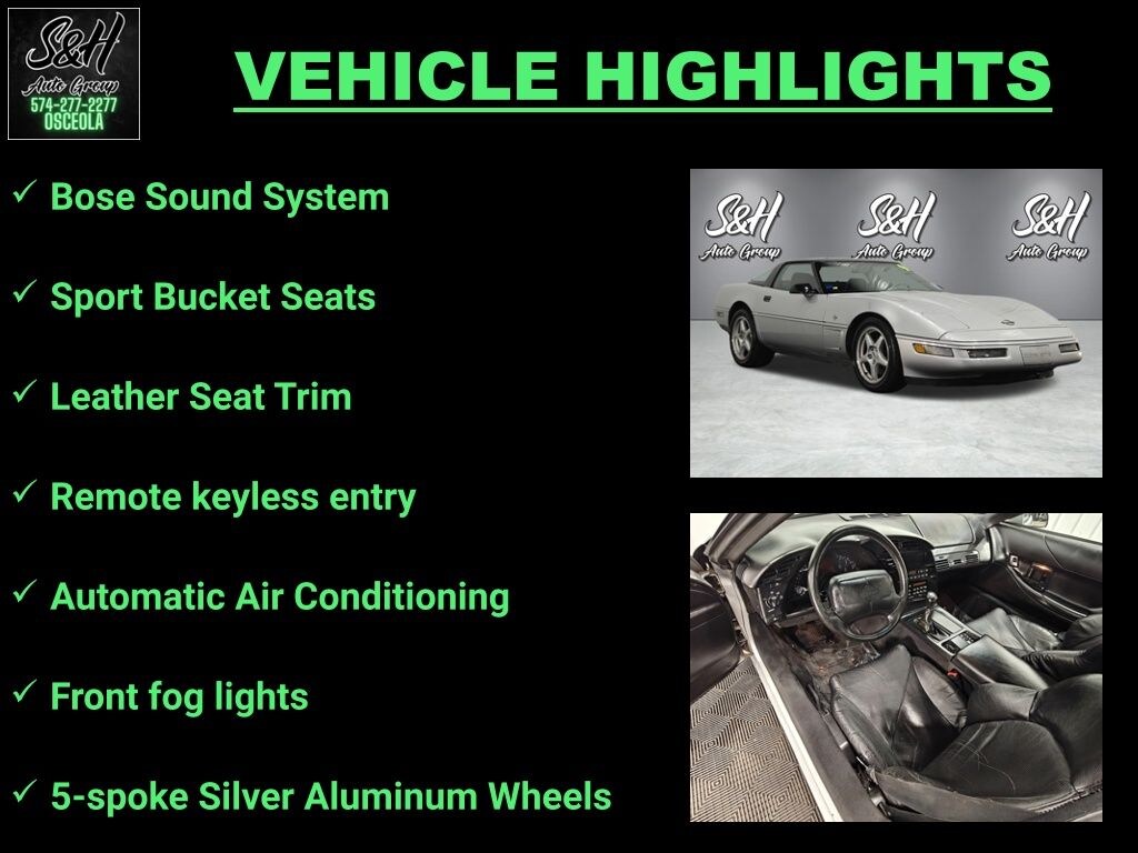 Used 1996 Chevrolet Corvette Base Coupe