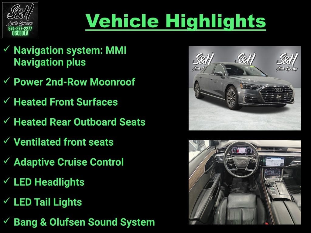 Used 2021 Audi A8 L 55 Sedan